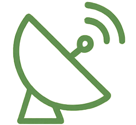 Televisión por satélite con canales internacionales
